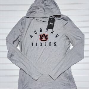 NWT Under Armour Women's Auburn University Tigers Super Soft Breezy Hooded Shirt